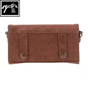 Système d'attache ceinture Pénélope Attache ceinture par boutons-pression de la New Phone Pocket Cognac Glitter