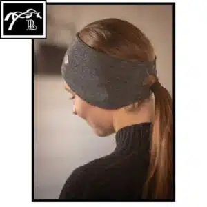 bandeau-equitation-penelope-melanie-gris-glitter Bandeau équitation Pénélope Mélanie gris glitter