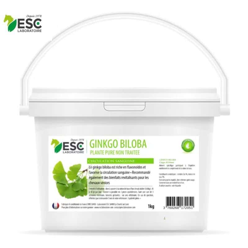 Ginkgo Biloba Pur ESC Laboratoire plante pure pour favoriser la circulation sanguine du cheval