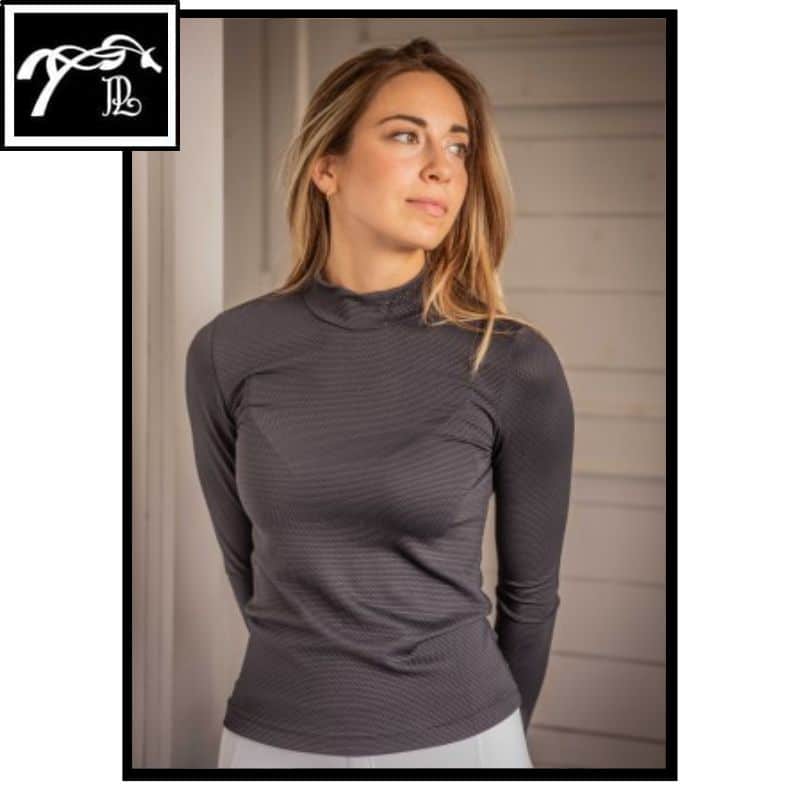 Tee shirt technique manches longues femme Tutty Pénélope noir
