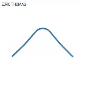 Arcade d’arçon Eric THOMAS Hybrid EK Confortech bleu Médium Large vue de profil de l'Arcade d’arçon Eric THOMAS Hybrid EK Confortech bleu Médium Large
