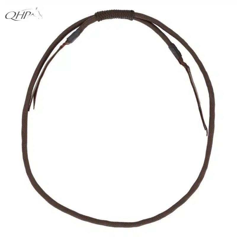 Corde au cou ronde réglable Liberta choco Corde au cou chocolat réglable cheval QHP
