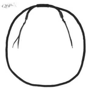 Corde au cou ronde réglable Liberta noire Corde au cou noire réglable cheval QHP