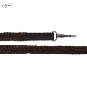 Corde tressée souple des rênes Liberta QHP 2250 choco Rênes corde tressée licol éthologique QHP choco