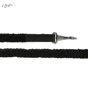 Corde tressée souple des rênes Liberta QHP 2250 noir Rênes corde tressée licol éthologique QHP noir