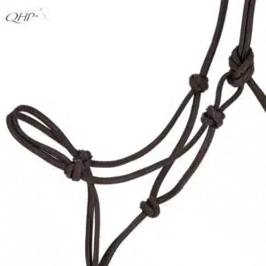 Détail cuir licol éthologique Liberta Finitions licol éthologique cuir QHP Liberta