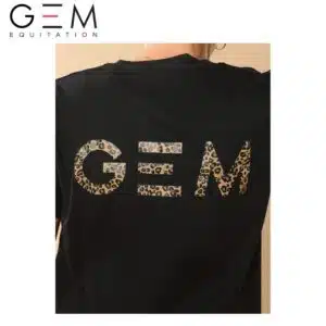 Détail imprimé léopard tee-shirt GEM Éclair détail imprimé léopard tee-shirt GEM Éclair