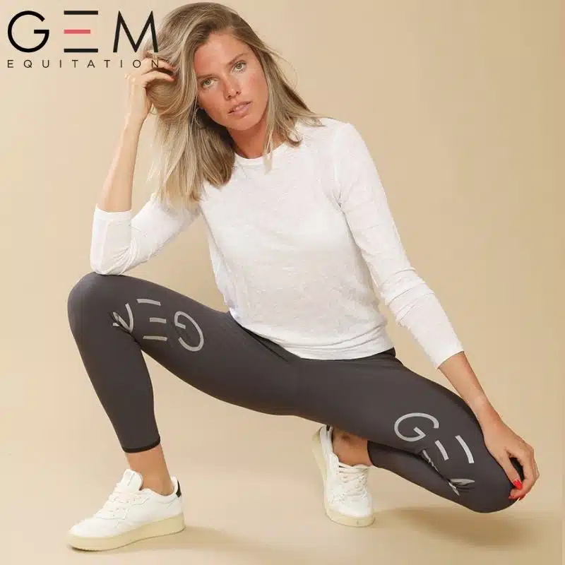 pantalon équitation Max GEM gris anthracite femme