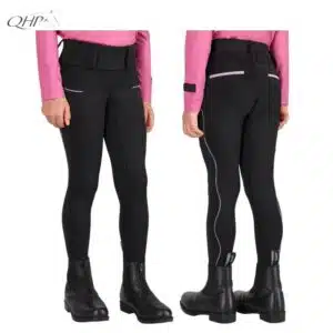 Legging d'équitation Isalyn Junior QHP hiver 2026 2027 avec grip moyen Legging d'équitation Isalyn Junior QHP hiver 2026 2027 avec grip moyen
