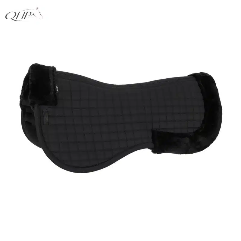 Nouvel amortisseur de dos Zinya QHP Noir Noir en fausse fourrure