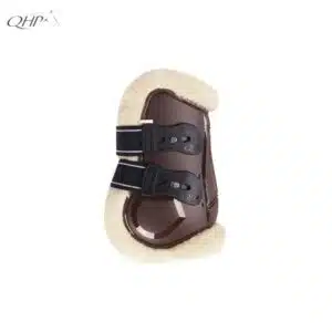 Protège-boulets Ontario QHP choco – vue de profil Protège-boulets Ontario QHP choco avec doublure en fausse fourrure