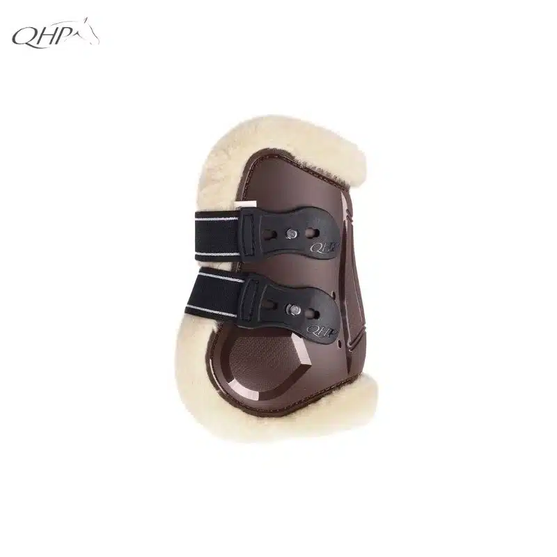 Protège-boulets Ontario QHP choco avec doublure en fausse fourrure