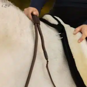 Réglage corde au cou Liberta Réglage corde d'encolure Liberta QHP porté sur un cheval