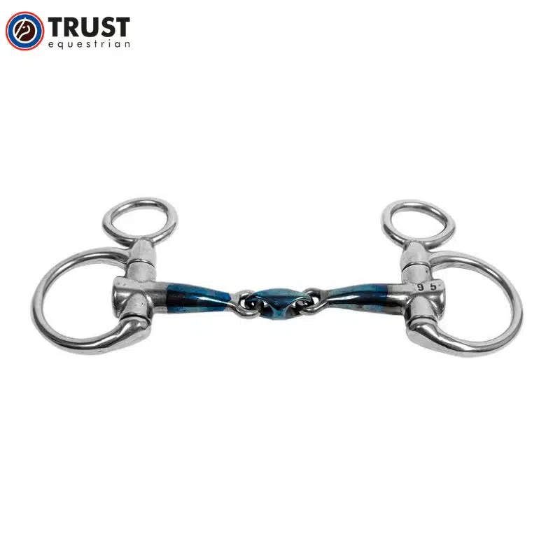 Mors Baucher Sweet Iron pony hanging cheek eliptical TRUST double brisure