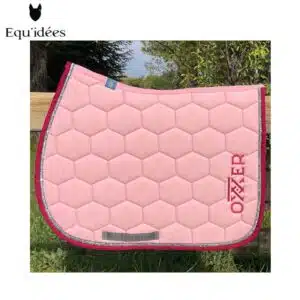 tapis Emblème Oxxer rose pâle framboise