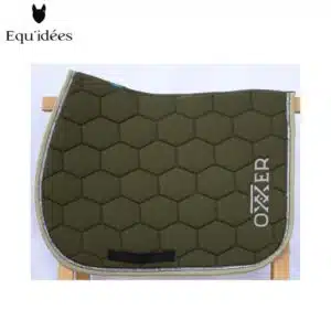Tapis Emblème Oxxer vert kaki Equ'idées Tapis de selle Equ'idées Emblème Oxxer vert kaki