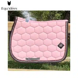 Tapis Love Léo Oxxer rose pâle chocolat Tapis Love Léo Oxxer rose pâle et chocolat avec galon léopard.