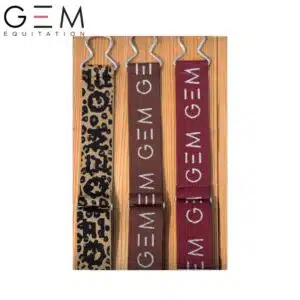 Ceinture GEM Zaza Automne 2026 en coloris Léopard Chocolat Argent et Bordeaux Argent