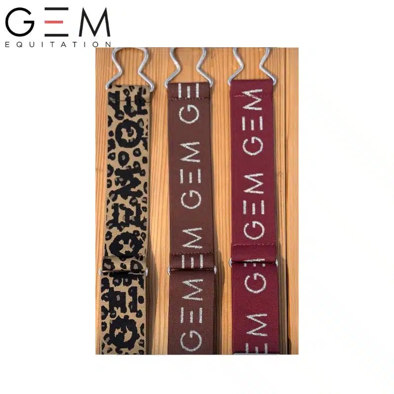 Ceinture GEM Zaza Automne 2026 en coloris Léopard Chocolat Argent et Bordeaux Argent