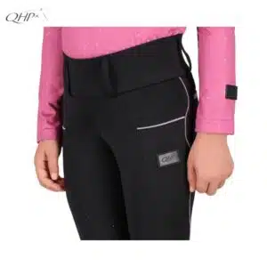 focus liseré pailleté Legging d'équitation Isalyn Junior QHP hiver avec grip moyen focus liseré pailleté Legging d'équitation Isalyn Junior QHP hiver avec grip moyen