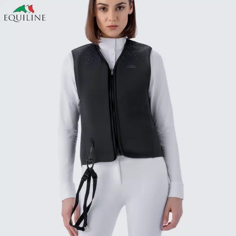 gilet-airbag-equiline-aerix-strass-face Photo du Gilet airbag EQUILINE AERIX Strass vue de face
