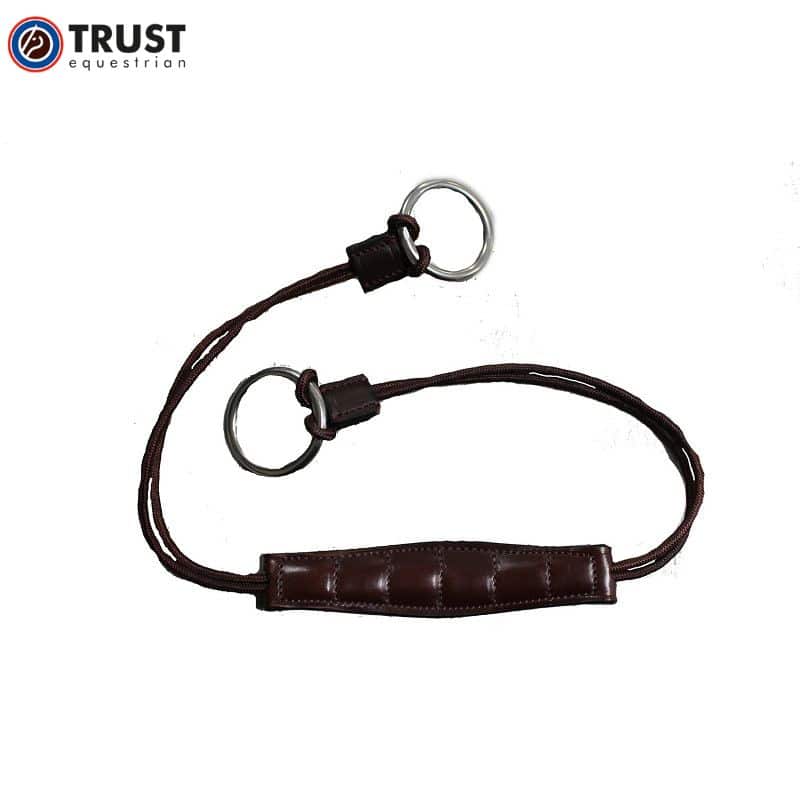 Gourmette corde cuir TRUST Curbgag Rope Leather E25904 havane