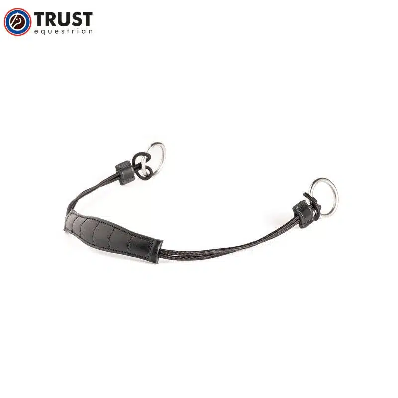 TRUST Curbgag Rope Leather E25904 – Gourmette corde cuir noir Gourmette corde cuir TRUST Curbgag Rope Leather E25904 noir