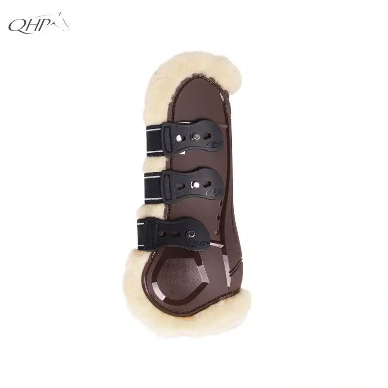 Guêtres ouvertes Ontario QHP choco avec doublure en fausse fourrure
