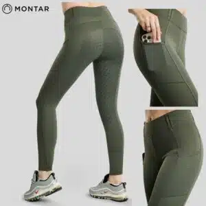 Legging d'équitation Montar MoVeronica Hybrid Thermo Forest Green Legging d'équitation femme Montar MoVeronica Hybrid Thermo Vert Automne Hiver 2026