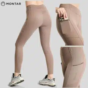 Legging d'équitation Montar MoVeronica Hybrid Thermo Nougat brown