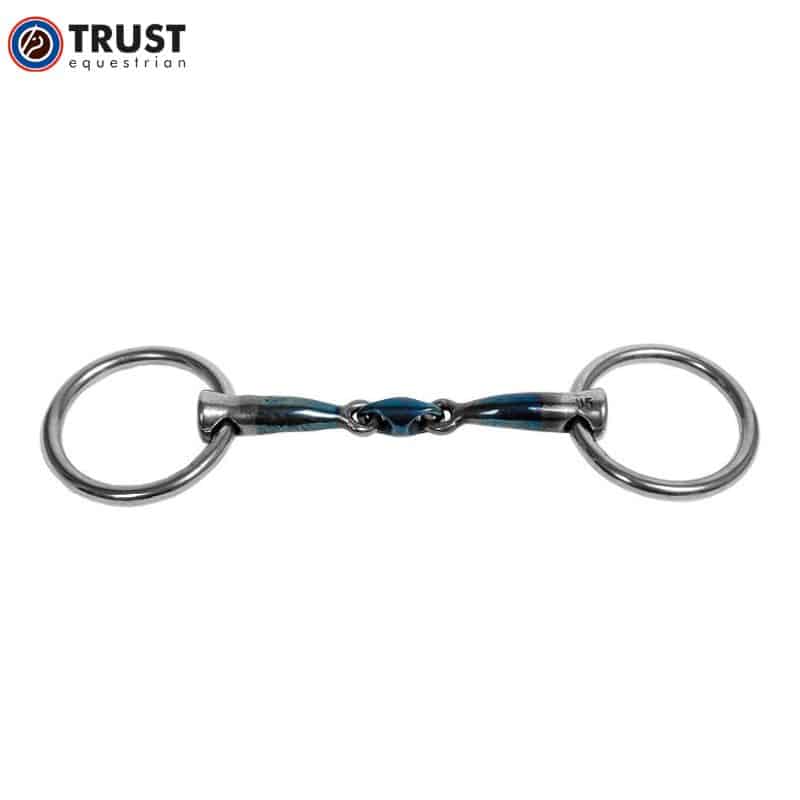 Mors 2 anneaux double brisure TRUST Sweet Iron Pony Elliptical 12 mm