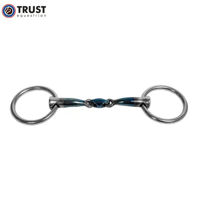 Mors 2 anneaux double brisure TRUST Sweet Iron Pony Elliptical 12 mm - E28099 Mors 2 anneaux double brisure TRUST Sweet Iron Pony Elliptical 12 mm