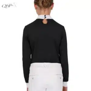 polo-concours-junior-qhp-amilara-noir-vue-dos