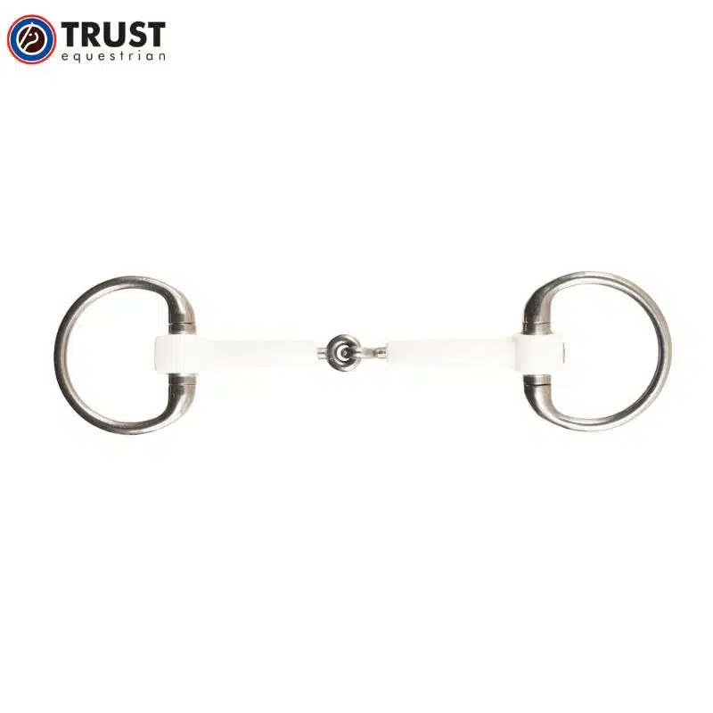 TRUST Inno Sense Eggbutt Jointed mors olive cheval vue de face