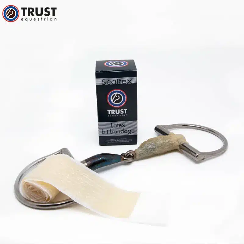 Bande adhésive TRUST Sealtex Latex posée sur un mors E30905