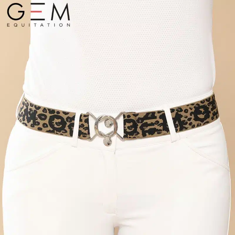 ceinture Zaza GEM léopard pantalon GEM
