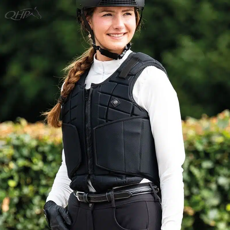 Gilet protection cavalier QHP niveau 3 vue de face