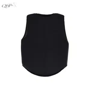 Housse Glitter pour gilet de cross QHP noir pailleté vue de face (2) Housse glitter gilet de cross QHP vue de dos