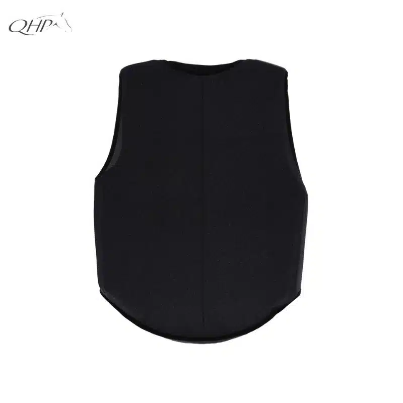 Housse Glitter pour gilet de cross QHP noir pailleté vue de face (2) Housse glitter gilet de cross QHP vue de dos