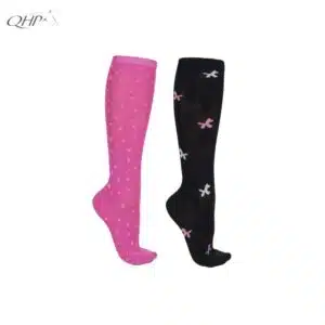 Lot 2 paires de chaussettes d’équitation Isalyn QHP noir fuchsia Lot 2 paires de chaussettes d’équitation Isalyn QHP noir fuchsia