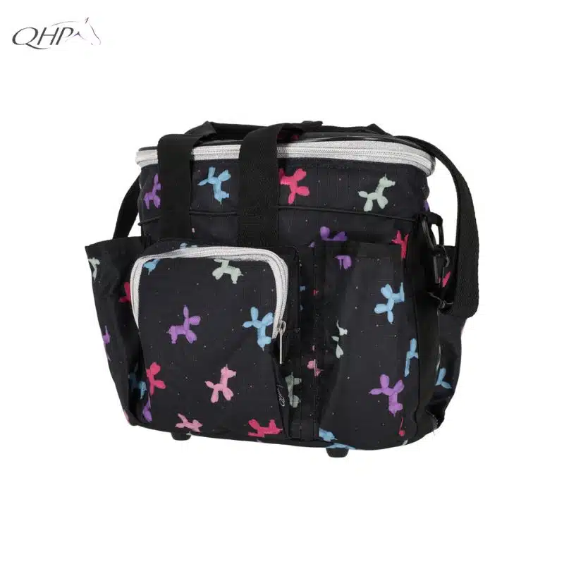 Sac de pansage Isalyn QHP noir pailleté licorne vue de face