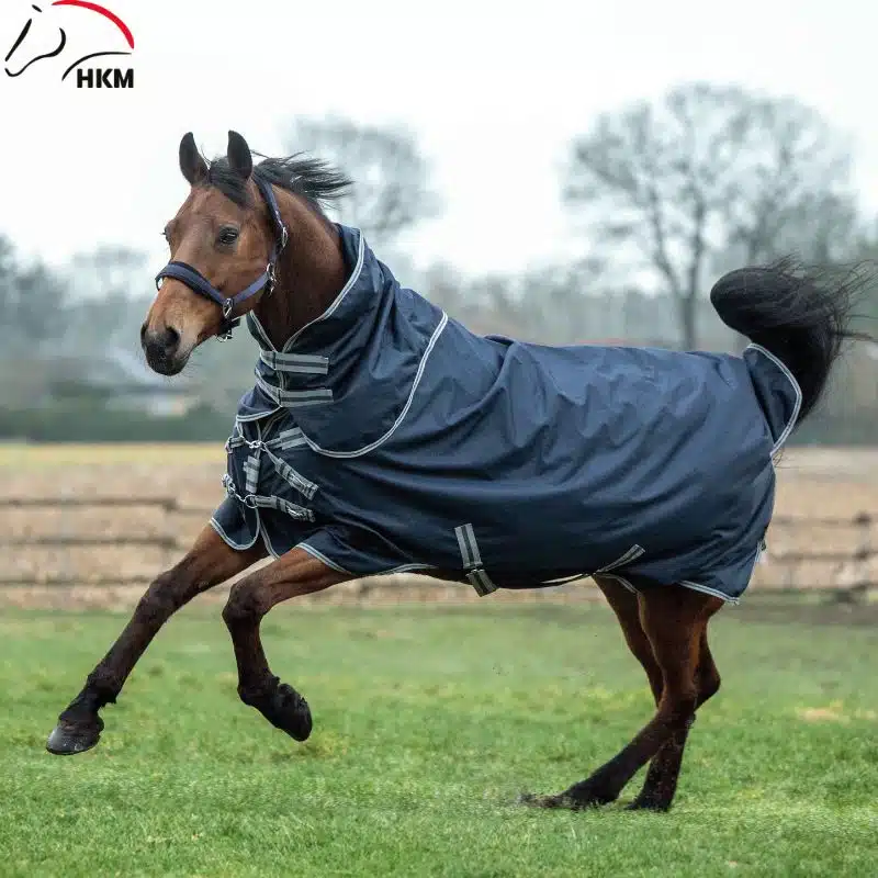 HKM Therma Pro cheval avec couverture et couvre-cou vue rapprochée