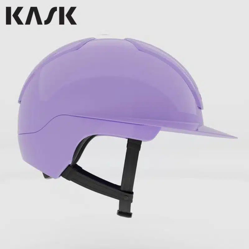 Casque KASK Nemesi Wide Peak Cloud Lilac shiny à large visière