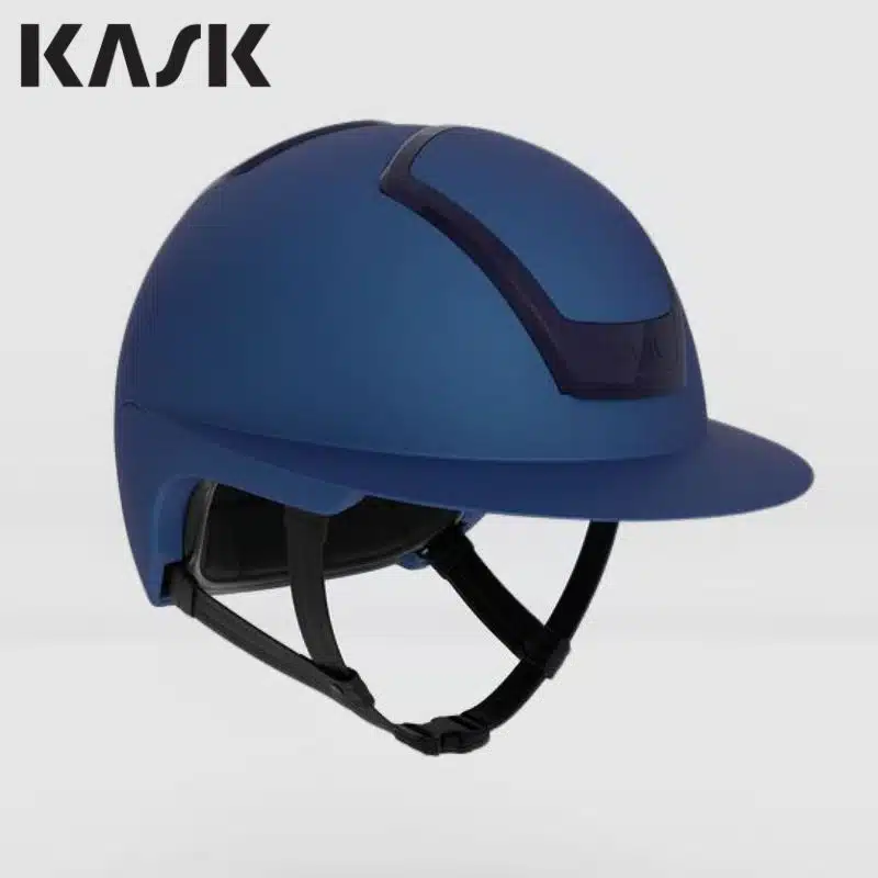 Casque KASK Nemesi Wide Peak Cobalt Blue mat à large visière