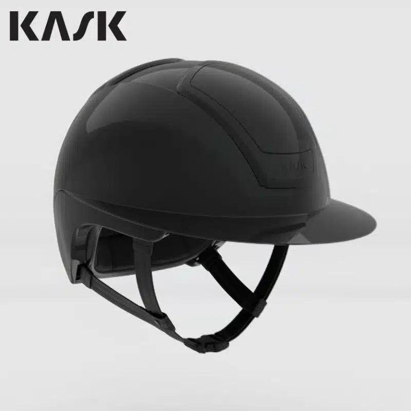 Casque KASK Nemesi Wide Peak Black shiny à large visière
