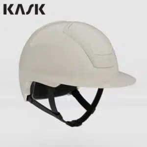 Casque KASK Nemesi Wide Peak Silk Beige shiny à large visière