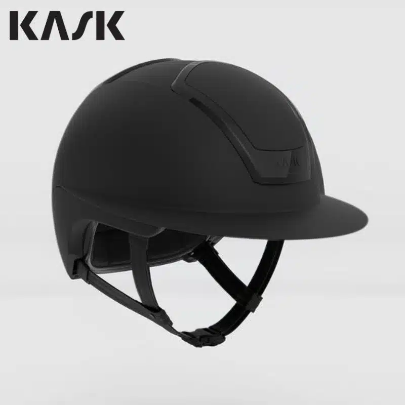 Casque KASK Nemesi Wide Peak en coloris Smokey Black mat