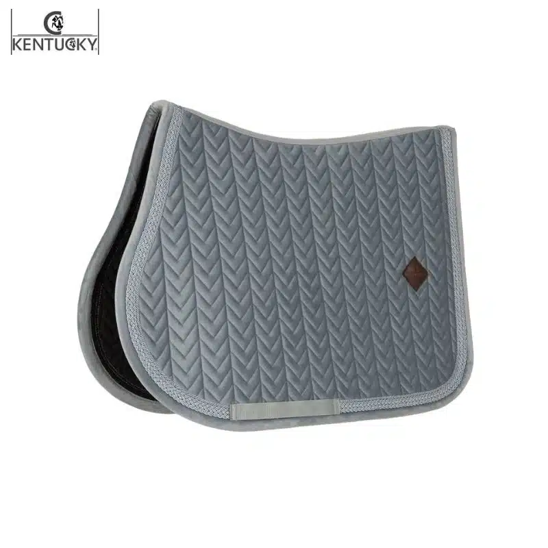 Tapis Kentucky Velvet Fishbone gris