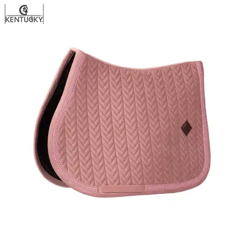 Tapis Kentucky Velvet Fishbone vieux rose