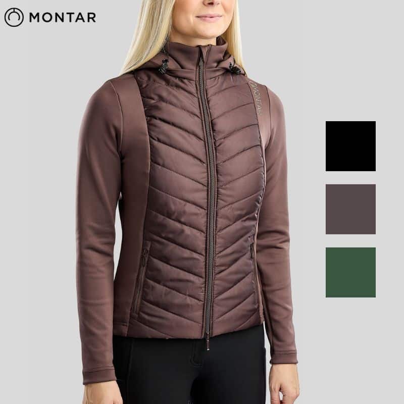Montar MoEverline Hybrid Jacket Forest Green – Blouson femme porté